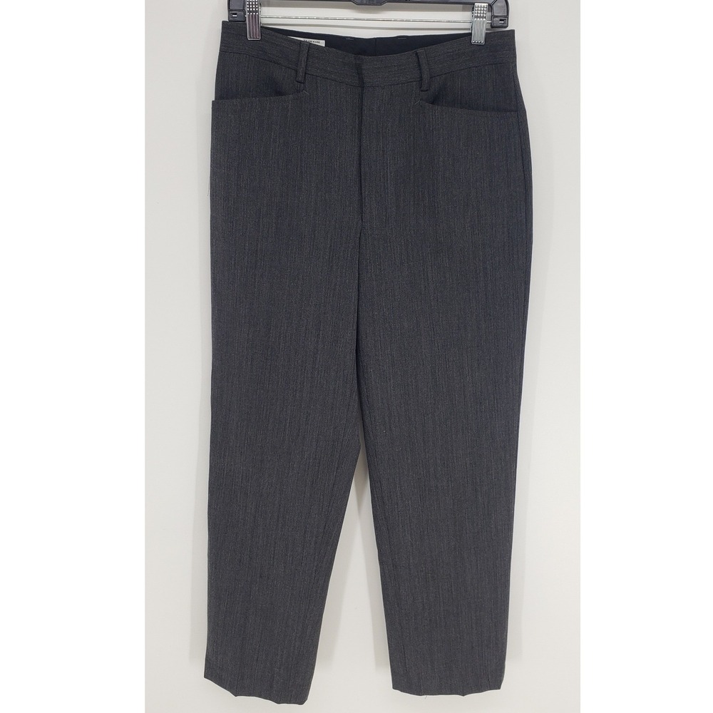 Armani Exchange AX Wool Blend Dress Pants Women‎ Sz 30 Gray Tapered Professional